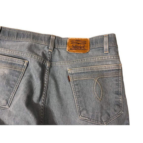 Levis Jeans Mens 40x32 Brown Tab, Vintage 90s Made in USA Light Wash - Picture 8 of 9